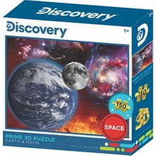 Prime 3D Discovery Dünya ve Ay Puzzle 150 Parça