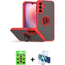 Pileli Store Pilelistore™ Galaxy S25 Plus Kılıf Yörünge Çizgi - Siyah 3D Antistatik Seramik Nano Ekran Koruyucu + Raze Metal Kamera Lens - Lı