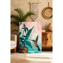 Mgi Design Estetik Renkli Eklektik Tablo Vintage Etkili Kanvas Tablo Çalışma Odası Sanatı