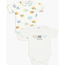 Luggi Baby Bisiklet Yaka Erkek Bebek Çıtçıtlı Body 2'li