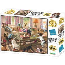 Prime 3D Giordano Köpekler Oturma Odasında Puzzle 300 Parça
