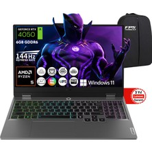 Lenovo Loq Ryzen 5 7235HS RTX4050 16GB Ram 1tb SSD 15.6" IPS Fhd 144Hz W11 83JC00H4TR Taşınabilir Bilgisayar