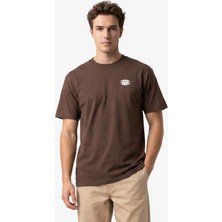 Vans Oval Logo Loose Erkek Kahverengi T-Shirt.-