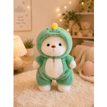 DMR Accessoire Dinazor ve Koç Kostümlü 30 cm Puffy Hug Kıyafetleri Çıkartılabilir Ayakları Hareket Eden Sevimli Peluş Ayıcık