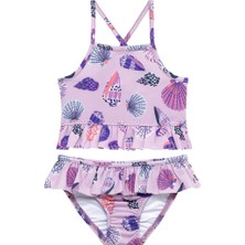 Sand Mother Uv Korumalı Fırfırlı Kız Çocuk Bikini Takımı