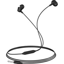 Borofone BM20 Mikrofonlu Kablolu Kulak Içi Kulaklık 3.5mm Jak - Ergonomik Tasarım - Siyah