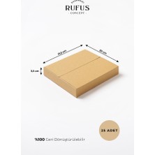 Rufus Concept 21,5X20X3,5CM Kraft Koli 25 Adet