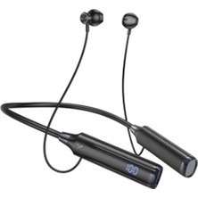 Borofone BE64 Dijital Ekranlı Kablosuz Bluetooth Spor Kulaklığı (800MAH) - Siyah