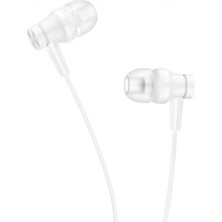 Borofone BM67 Stereo Bass Kulak Içi Kablolu Kulaklık - Mikrofonlu, 1.2m - Beyaz