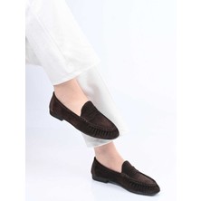 Bestello Bağcıksız Büzgülü Tpu Taban Hakiki Deri Loafer 343-265-2660 Kadın Ayakkabı