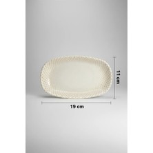 12'li Valencia Oval Kayık Tabak 19CM Dijital Punto Rinart