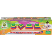 Sinerjim KR006 Woodoy Renkli Geometrik Şekiller -Karsan  Oyuncak