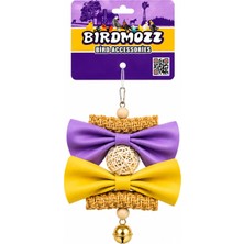 Birdmozz Premium Hasır Örgülü Fiyonklu Kuş Oyuncağı