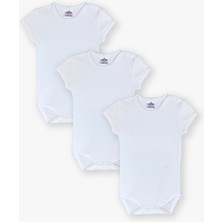 Luggi Baby Bisiklet Yaka Kısa Kollu Pamuklu Erkek Bebek Çıtçıtlı Body 3'lü