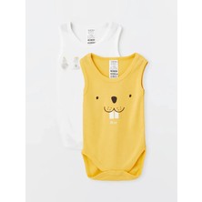 Luggi Baby Bisiklet Yaka Erkek Bebek Atlet Çıtçıtlı Body 2'li