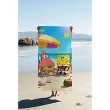 Dolce Mariee Dijital Baskı Plaj Deniz Havlusu 80 x 160 cm Peştamal HVL0243