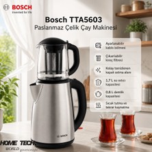 Bosch TTA5603 Paslanmaz Çelik Çay Makinesi Cam Demlikli Tea Maker