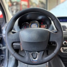 Stilix Garage Renault Fluence Megane 3 Scenic Araca Özgü Direksiyon Kılıfı Tuşlu Derili Direksiyonlara Uygundur