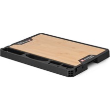 Orijinal Einhell E-Case Tezgah (50 x 36 x 4,2 cm, maksimum 84 kg yük kapasitesi, Einhell E-Case sistemi, sağlam bambu, mobil çalışma tezgahı, taşıma kolu, aksesuar tutucular) - 4540049
