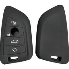 Satışmax Lüx Bmw F15 G20 F48 F39 X5 X6 Üçgen Tip Siyah Renk Silikon Anahtar Kılıfı