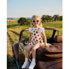 Baby Lory Kids Store Çilekli Kız Çocuk Salopet