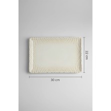 6'lı Flora Dikdörtgen Kayık Tabak 30X22.5CM Dijital Punto Rinart