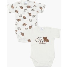 Luggi Baby Bisiklet Yaka Erkek Bebek Çıtçıtlı Body 2'li