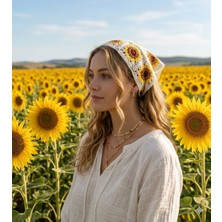 Honeybeeatelier Ayçiçeği Model Bohem Bandana