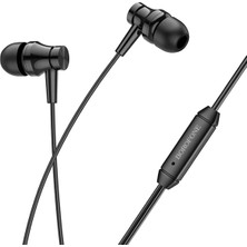 Borofone BM67 Stereo Bass Kulak Içi Kablolu Kulaklık - Mikrofonlu, 1.2m - Siyah