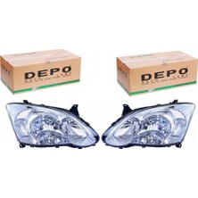 Depo Far Takım Toyota Corolla Hatchback 2004-2006 | Sağ ve Sol - Elektrikli Motorlu