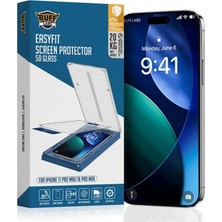 Buff Labs iPhone 17 Pro Max/16 Pro Max 5d Glass Easyfit Ekran Koruyucu