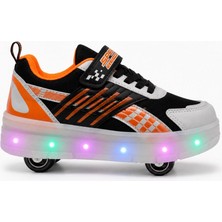 Patenli Işıklı Tekerlekli Çocuk Ayakkabısı – Led, Gizlenebilir Tekerlek