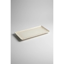 6'lı Flora Dikdörtgen Kayık Tabak 33X17CM Dijital Punto Rinart