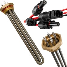 Powermaster PM-29934 40MM Pirinç Başlıklı Solar Rezistans - Mc4 Konnektörlü Pabuçlu Tam Set