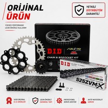 DID Dıd Ducati Hypermotard 796 Zincir Dişli Set (2012) Zvmx Zincirli (Çelik Renk)