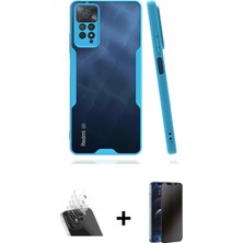 Pileli Store Pilelistore™ Redmi Note 11 Pro Kılıf Atlas Asil Serisi - Siyah 3D Antistatik Hayalet Cam Ekran Koruyucu + Kamera Lens Koruma Cam - Sf