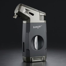 Euro Jet Tek Torch Siyah Pürmüz Puro Çakmağı