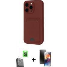 Pileli Store Pilelistore™ iPhone 16 Pro Max Kılıf Vadi Çizgi Prime - Siyah 3D Antistatik Mat Seramik Nano Ekran Koruyucu + Raze Metal Kamera Lens - Sh