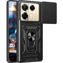 Nanospace Infinix Note 40 Pro ile Uyumlu Kılıf Kamera Korumalı Zırh Tank Sürgülü Vega Kapak