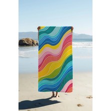 Dolce Mariee Dijital Baskı Plaj Deniz Havlusu 80 x 160 cm Peştamal HVL0263