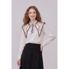 Papuç Sepeti Yeni Stil Mücevher Desen Modern Kadın Omuz Şalı