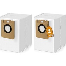 RotRever Dreame Bot D10 Plus / L10 Plus / D10S Plus / Z10 Pro Robot Süpürge Uyumlu Toz Çöp Torbası Yedek Parça Seti-2 Adet