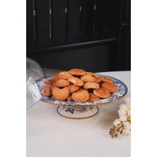 Miss Betty Blue Life Emaye Ayaklı Kek Fanusu 30CM