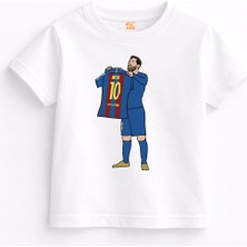 Rabona Fashion Lionel Messi Goat 10 Çocuk T-Shirt