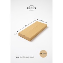 Rufus Concept 40X18,5X3,5CM Kraft Koli 25 Adet