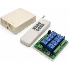 Sanec Uzun Menzil Rf Kumanda 8 Kanal DC12V 10A Röle Modülü – Kablosuz Uzaktan Kontrol Sistemi