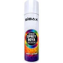 Sibax Akrilik Sprey Boya Mat Beyaz Ral 9010 250 ml – Iç ve Dış Mekan Sprey Boya