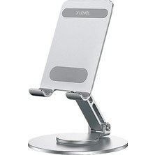 X-Level XFS2000 Metal 360 Derece Dönebilen Açı ve Yükseklik Ayarlı Masaüstü Ev Ofis Telefon Tablet Standı