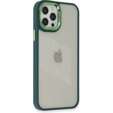 Armüz Apple iPhone 12 Pro Max Kılıf Dora Kapak - Haki Yeşil