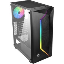 Norino Msı Mag Vampırıc 100R Temperli Cam Argb Psu Yok 1X120MM Fan Gamıng Bilgisayar Kasası
